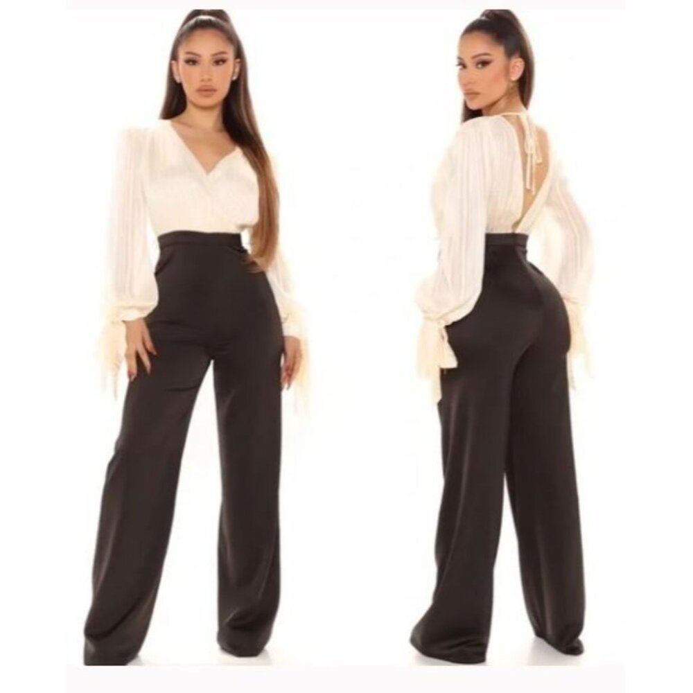 NWT Fashion‎ Nova Walking In Class Jumpsuit 1X PANTSUIT